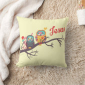 Jezus inspireerde accentkussen kussen (Deken)