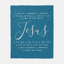 ‘Jezus’ is Christelijk gebaseerd op geloof Fleece Deken