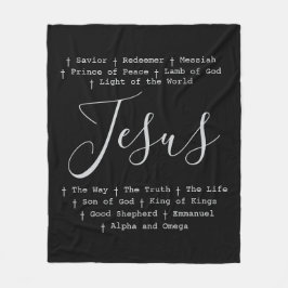 ‘Jezus’ is Christelijk gebaseerd op geloof Fleece Deken
