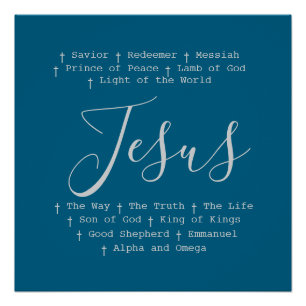 ‘Jezus’ is Christelijk gebaseerd op geloof Perfect Poster