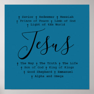 ‘Jezus’ is Christelijk gebaseerd op geloof Poster