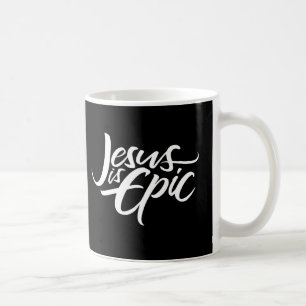 Jezus is Christelijke kalligrafie rood met epic Le Koffiemok