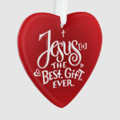 Jezus is de beste gift ooit! ornament (voorkant)