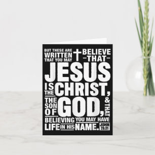 Jezus is de Christus, de Zoon van God Johannes 20 Kaart