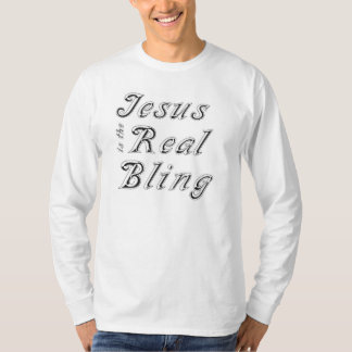 Jezus is de echte bling t-shirt