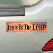 Jezus is de Heer Bumpersticker (Op auto)