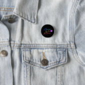 Jezus is de Heer Kleurrijk Script Zwart Ronde Button 3,2 Cm (In situ)