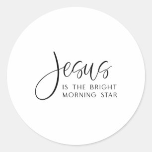 Jezus Is De Heldere Morgenster Pasen Jezus Christu Ronde Sticker