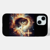 Jezus is de Leeuw en het Lam Case-Mate iPhone Case (Achterkant (horizontaal))