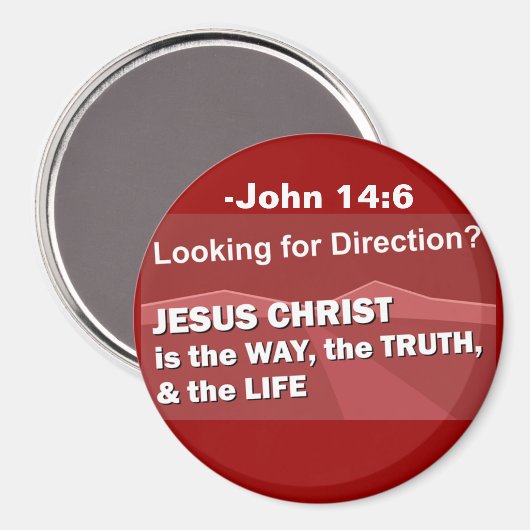 Jezus is de manier om het aan te passen magneet (Voorkant / Achterkant)