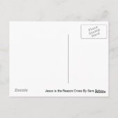 Jezus is de Reason Cross Briefkaart (Achterkant)