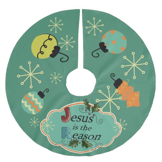 Jezus is de Reason kerstboomrok Kerstboom Rok (Voorkant)