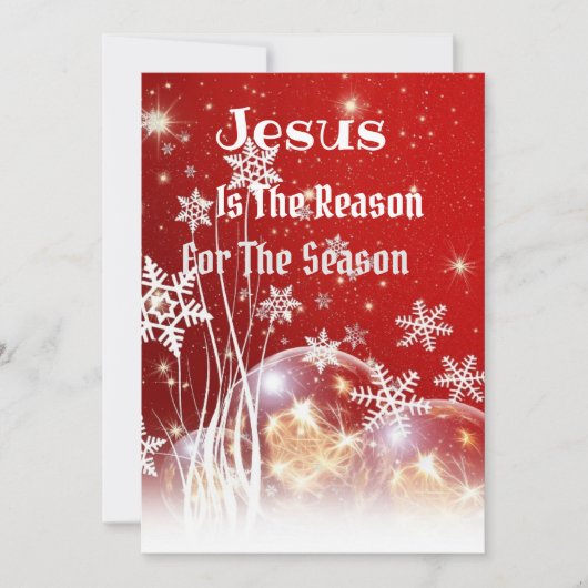 Jezus is de Reason Kerstmis Feestdagenkaart (Voorkant)