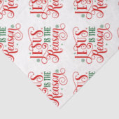 Jezus is de Reason Typografie Tissuepapier (Detail)