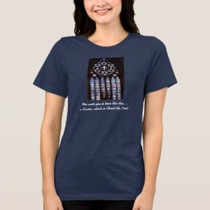 'Jezus is de reden .....' Dames donkere T-shirt