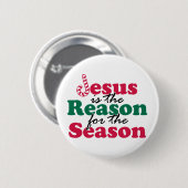 Jezus is de reden ronde button 5,7 cm (Voorkant /achterkant)
