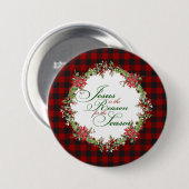 Jezus is de reden ronde button 7,6 cm (Voorkant /achterkant)