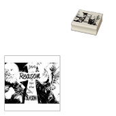 Jezus is de reden 	rubberstempel (Gestempeld)