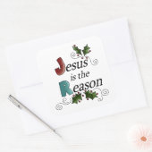 Jezus is de reden sticker (Envelop)