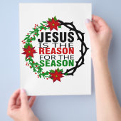 Jezus is de reden van het seizoen flyer (Hand)