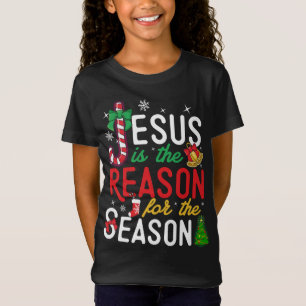 Jezus is de reden voor Christelijke kerstfeestdage T-shirt