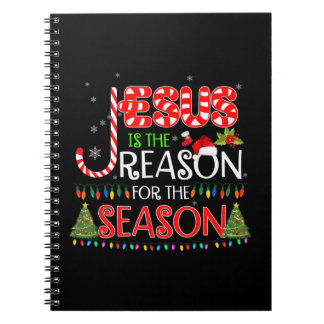 Jezus is de reden voor de kerstcadeautjes voor het notitieboek