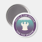 Jezus is de reden voor de kerstengel. magneet (Voorkant / Achterkant)