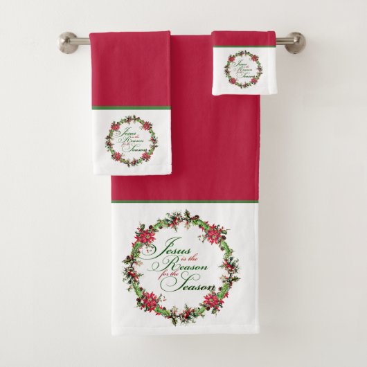 Jezus is de reden voor het badhanddoekje bad handdoek (Insitu)