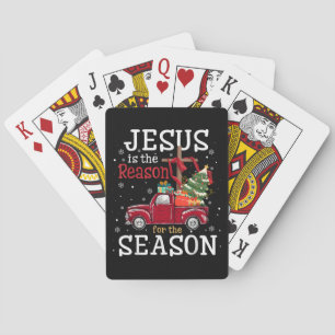 Jezus is de reden voor het kerstfeest Christelijk Pokerkaarten