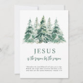 Jezus is de reden voor het kerstfeest feestdagenkaart (Voorkant)