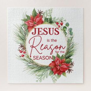 Jezus is de reden voor het kerstfeest legpuzzel