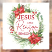 Jezus is de reden voor het kerstfeest raamsticker (Vel 2)