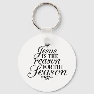 Jezus is de reden voor het kerstfeest sleutelhanger