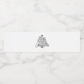 Jezus is de reden voor het kerstfeest waterfles etiket (Enkel label)