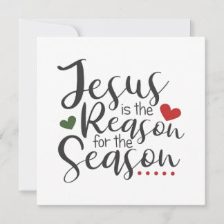 Jezus is de reden voor het kerstseizoen feestdagenkaart