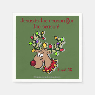 Jezus is de reden voor het kerstseizoen servetten