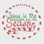 Jezus is de reden voor het kerstseizoen sticker (Voorkant)