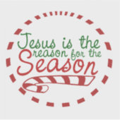 Jezus is de reden voor het kerstseizoen sticker (Voorkant)