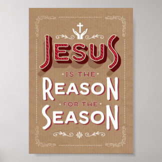 Jezus is de reden voor het Poster van de Seizoenku