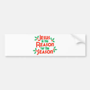 Jezus is de reden voor het seizoen bumpersticker