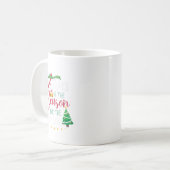 Jezus is de reden voor het seizoen, Kerstmis Koffiemok (Voorkant links)