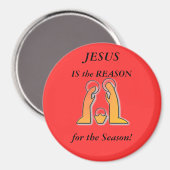Jezus is de reden voor het seizoen, Magnet Magneet (Voorkant / Achterkant)