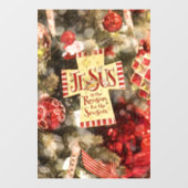 Jezus is de reden voor het seizoen  raamsticker (Vel)