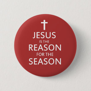 Jezus is de reden voor het seizoen ronde button 5,7 cm