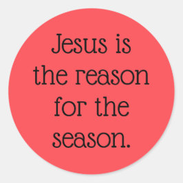 Jezus is de reden voor het seizoen ronde sticker