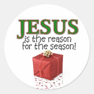 Jezus is de reden voor het seizoen ronde sticker