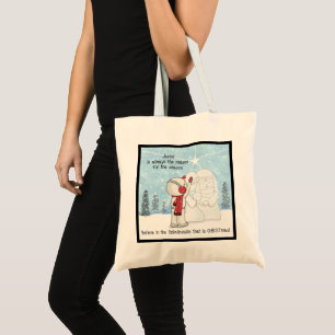 Jezus is de reden voor het seizoen tote bag