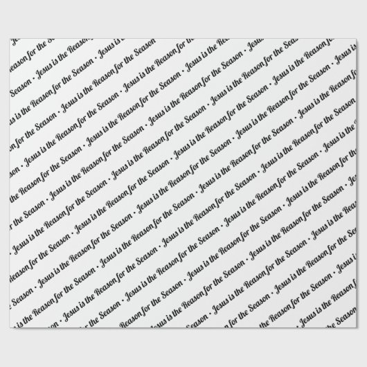 Jezus is de reden voor het seizoen White Cadeaupapier (Vlak)