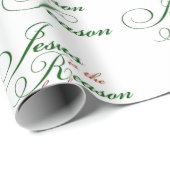 Jezus is de reden voor Kerstmis. Cadeaupapier (Rol Hoek)