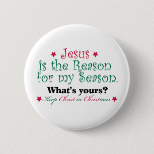 Jezus is de reden voor mijn seizoen ronde button 5,7 cm